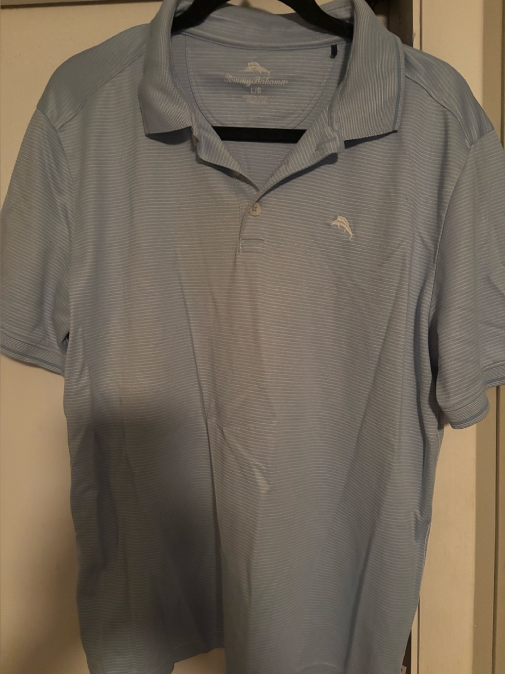Tommy Bahama Pale Blue Striped Men’s Polo